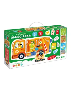 Moto puzzle Śmieciarka 2+ CzuCzu