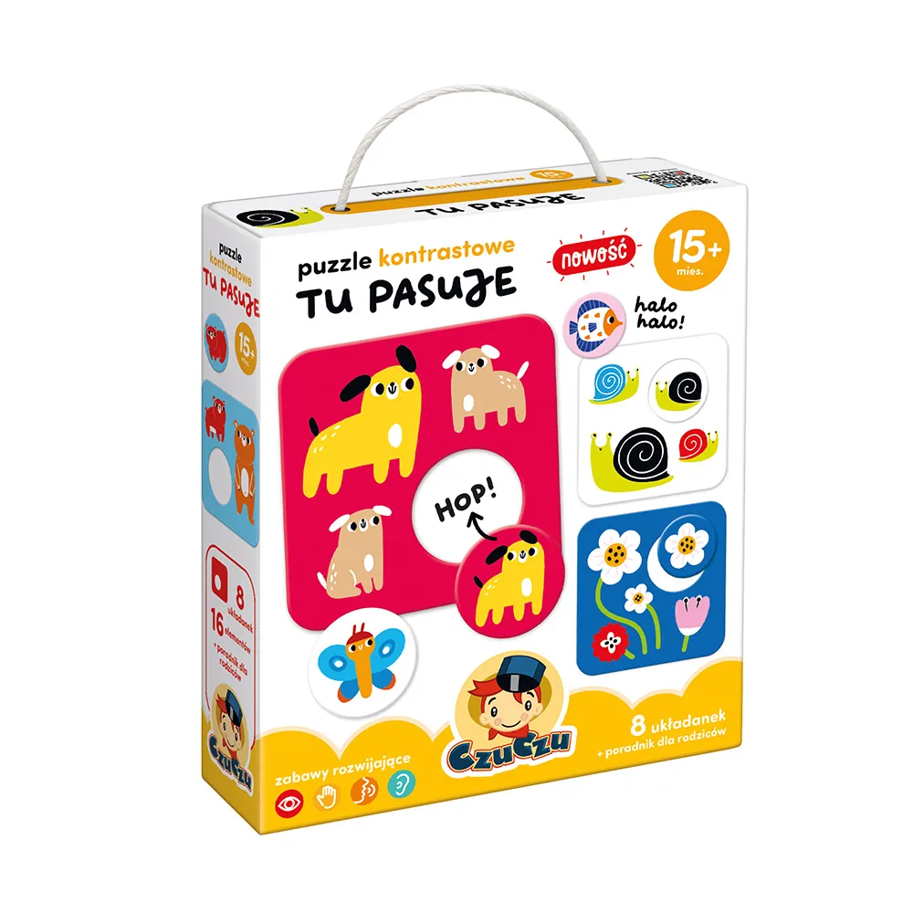 Puzzle kontrastowe Tu pasuje 15m+ CzuCzu