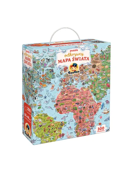 Puzzle odkrywcy Mapa świata 7+ CzuCzu