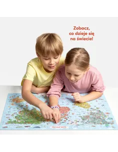 Puzzle odkrywcy Mapa świata 7+ CzuCzu 2