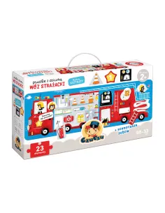 Puzzle z dziurką Wóz strażacki 2+ CzuCzu