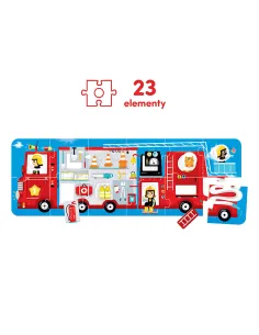 Puzzle z dziurką Wóz strażacki 2+ CzuCzu 2