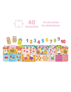 Puzzle Cyfry Króliczki 3+ CzuCzu 2