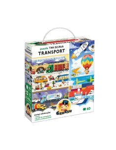 Puzzle Tak działa Transport 4+ CzuCzu