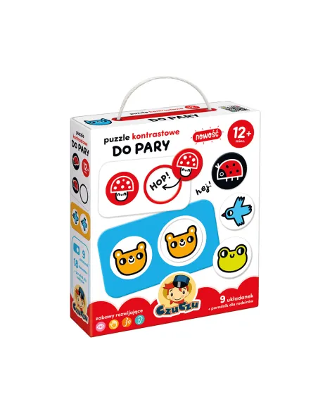 Puzzle kontrastowe Do pary 12m+ CzuCzu