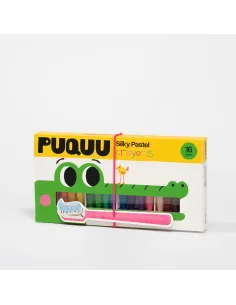 Kredki silky pastelowe 16 kolorów Krokodyl Puquu