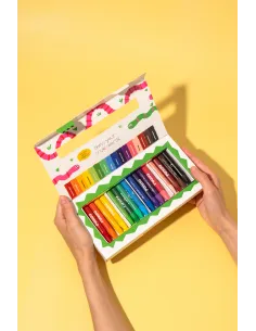 Kredki silky pastelowe 16 kolorów Krokodyl Puquu 2