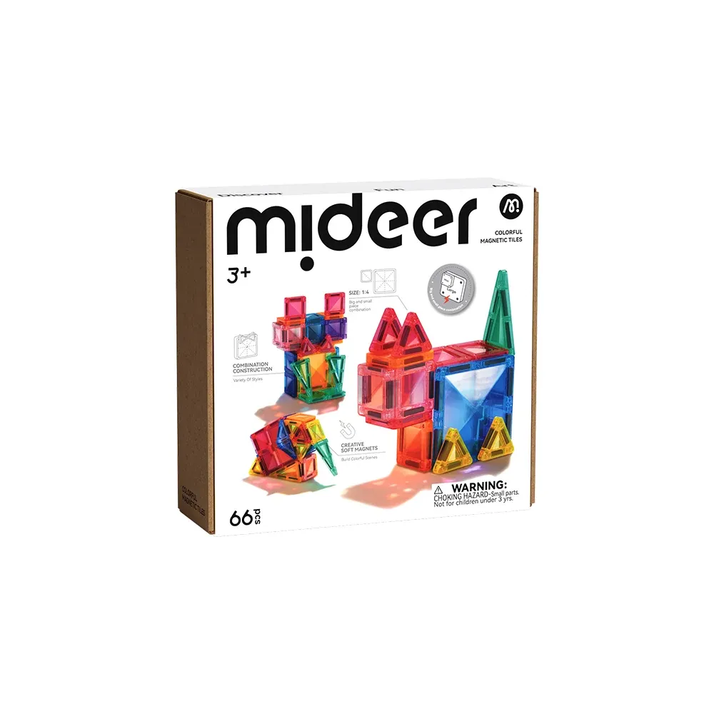 Mini klocki magnetyczne 66 elementów Mideer