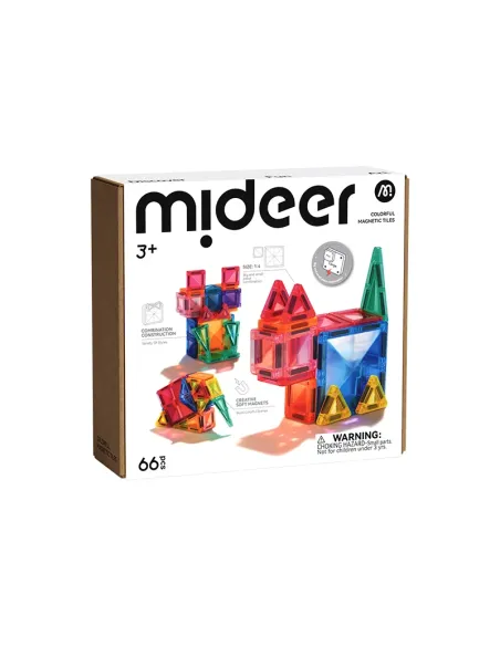 Mini klocki magnetyczne 66 elementów Mideer