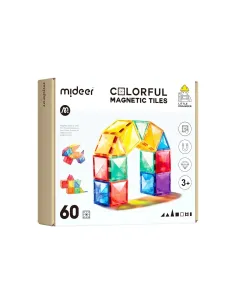 Klocki magnetyczne 60 elementów Mideer