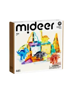 Klocki magnetyczne Dinozaury 48 elementów Mideer