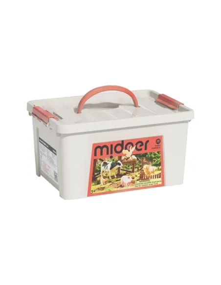 Zestaw 11 figurek zwierząt na farmie Mideer