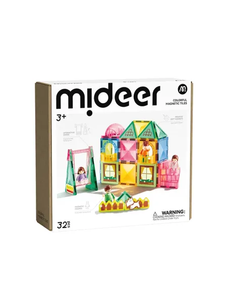Klocki magnetyczne Rodzina 32 elementy Mideer
