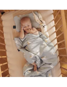 Pościel bawełniana La Millou BEBE MIGNON VANILLA rozmiar M z kołderką i poduszką 2