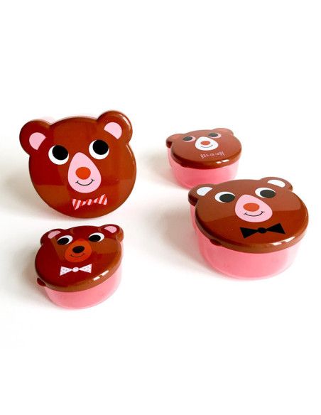 Lunchbox Pudełka na Przekąski Brązowy Niedźwiedź