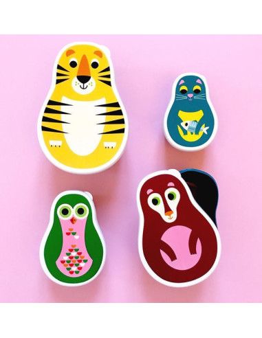 Lunchbox Pudełka na Przekąski ZWIERZĘTA